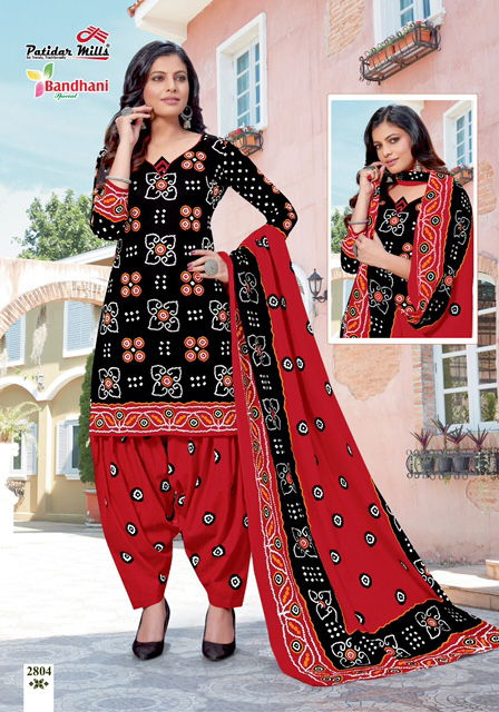 Patidar Bandhani Special 28 Latest Exclusive Designer Pure Cotton Printed Dress Material Collection With Cotton Dupatta 